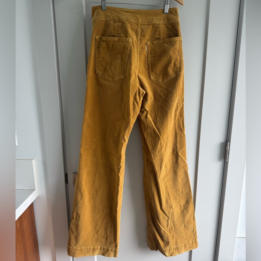 ASKK NY Mustard Wide Leg Brighton Corduroy Pants - Picture 4 of 12